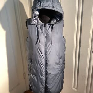 Bernardo Shiny Gray Puffer Jacket